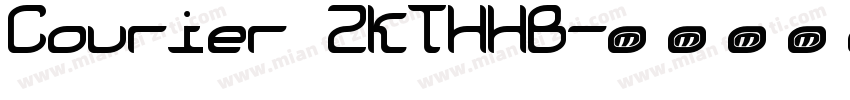 Courier ZKTHHB字体转换
